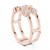 Parallel Glow Cocktail Ring